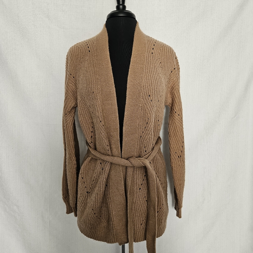 Women's‎ Tan Knit Cardigan Sweater